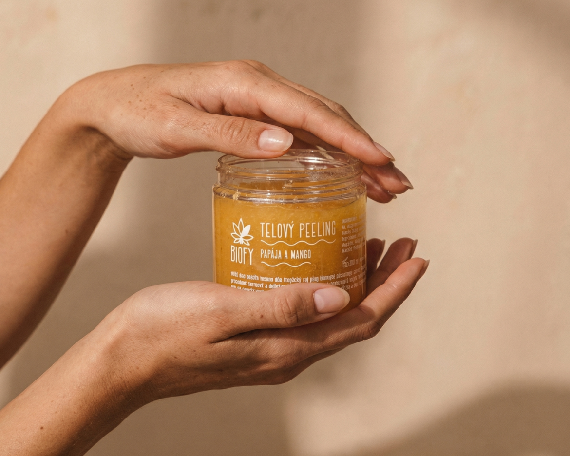 Tělový peeling – Papája a mango, 200ml